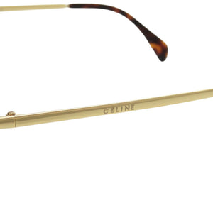 新品同様 セリーヌ メガネフレーム CL50002U プラスチック ブラウン ゴールド 0810【中古】CELINE
