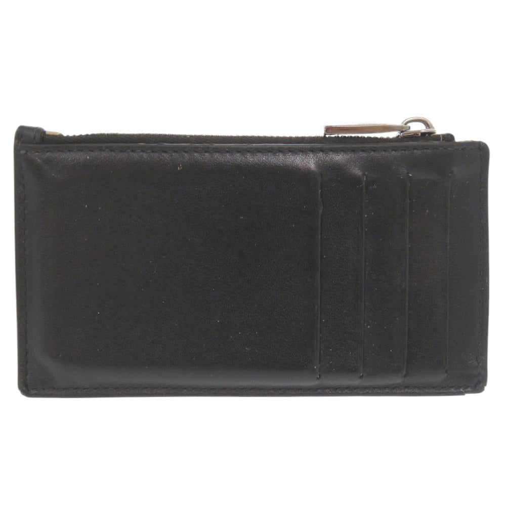 ディオール CD Icon レザー ブラック フラグメントケース カードケース 黒 0816【中古】Dior