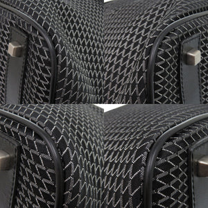 新品同様 ヴァレクストラ 2WAY K-VALマイロゴ キャンバス/レザー ブラック ボストンバッグ 黒 0824【中古】Valextra