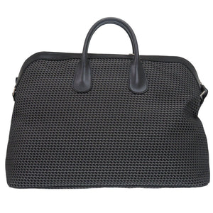 新品同様 ヴァレクストラ 2WAY K-VALマイロゴ キャンバス/レザー ブラック ボストンバッグ 黒 0824【中古】Valextra