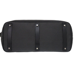 新品同様 ヴァレクストラ 2WAY K-VALマイロゴ キャンバス/レザー ブラック ボストンバッグ 黒 0824【中古】Valextra