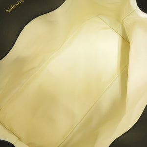 新品同様 ヴァレクストラ 2WAY K-VALマイロゴ キャンバス/レザー ブラック ボストンバッグ 黒 0824【中古】Valextra