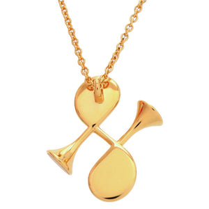 未使用品 エルメス コルH GP スイフト モーヴペール ゴールド金具 ネックレス 0834【中古】HERMES