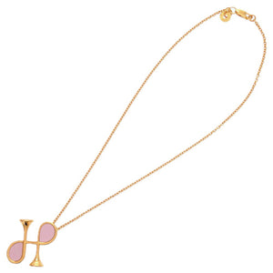 未使用品 エルメス コルH GP スイフト モーヴペール ゴールド金具 ネックレス 0834【中古】HERMES