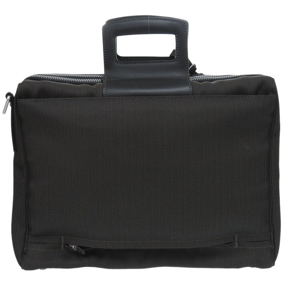 ポールスミス 2WAY キャンバス ブラック ビジネスバッグ ブリーフケース 黒 0849【中古】Paul Smith
