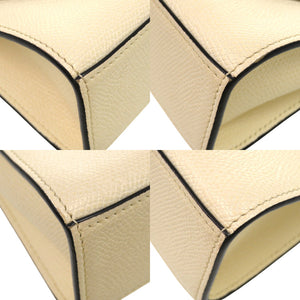 新品同様 ヴァレクストラ 2WAY イジィデ ベルト 525044 レザー ホワイト 白 ショルダーバッグ 0858【中古】Valextra