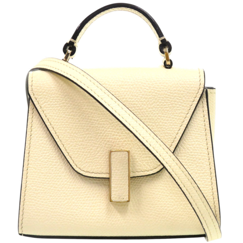 新品同様 ヴァレクストラ 2WAY イジィデ ベルト 525044 レザー ホワイト 白 ショルダーバッグ 0858【中古】Valextra