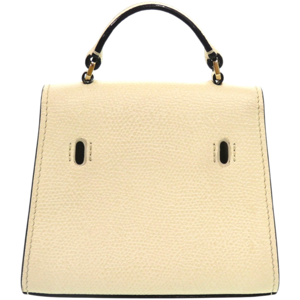 新品同様 ヴァレクストラ 2WAY イジィデ ベルト 525044 レザー ホワイト 白 ショルダーバッグ 0858【中古】Valextra