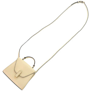 新品同様 ヴァレクストラ 2WAY イジィデ ベルト 525044 レザー ホワイト 白 ショルダーバッグ 0858【中古】Valextra