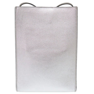 美品 ジェイアンドエムデヴィッドソン レザー シルバー ショルダーバッグ 0861【中古】J&M Davidson