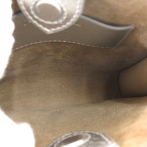 美品 ジェイアンドエムデヴィッドソン レザー シルバー ショルダーバッグ 0861【中古】J&M Davidson