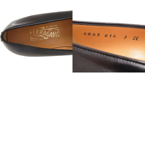 未使用品 サルヴァトーレフェラガモ EE 幅広 2E タッセルローファー 25.5cm 4863614 レザー ブラック 黒 靴 0865【中古】Salvatore Ferragamo