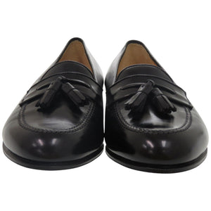 未使用品 サルヴァトーレフェラガモ EE 幅広 2E タッセルローファー 25.5cm 4863614 レザー ブラック 黒 靴 0865【中古】Salvatore Ferragamo