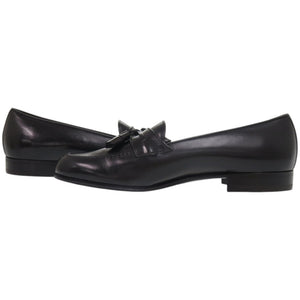 未使用品 サルヴァトーレフェラガモ EE 幅広 2E タッセルローファー 25.5cm 4863614 レザー ブラック 黒 靴 0865【中古】Salvatore Ferragamo