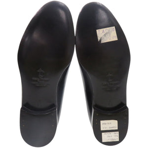 未使用品 サルヴァトーレフェラガモ EE 幅広 2E タッセルローファー 25.5cm 4863614 レザー ブラック 黒 靴 0865【中古】Salvatore Ferragamo