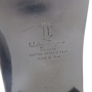 未使用品 サルヴァトーレフェラガモ EE 幅広 2E タッセルローファー 25.5cm 4863614 レザー ブラック 黒 靴 0865【中古】Salvatore Ferragamo