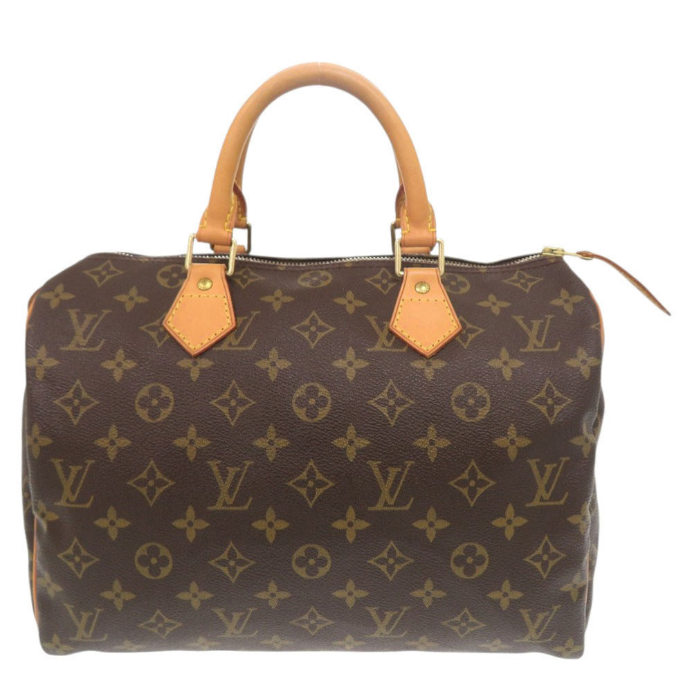 美品 ルイ ヴィトン スピーディ30 モノグラム M41526 ブラウン ハンドバッグ LV 0873【中古】LOUIS VUITTON