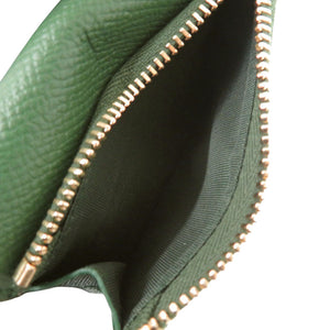 美品 サルヴァトーレフェラガモ コンパクトウォレット ガンチーニ JL-22 0862 レザー グリーン 三つ折り財布 緑 0921【中古】Salvatore Ferragamo