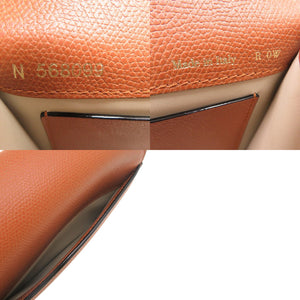 未使用品 ヴァレクストラ ノーロ スモール N568099 カーフ ブラウン 茶 ショルダーバッグ 0927【中古】Valextra