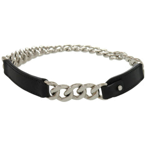 美品 エルメス ネックレス ボックスチェーン ヴォーバレニア メタル ブラック 黒 □Q刻印 チョーカー 0929【中古】HERMES