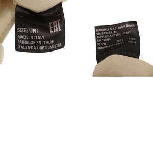 新品同様 メゾン マルジェラ MM6 エムエムシックス RN 154909 合成皮革 ポリエステル アイボリー 白 ハンドバッグ 0940【中古】Maison Margiela