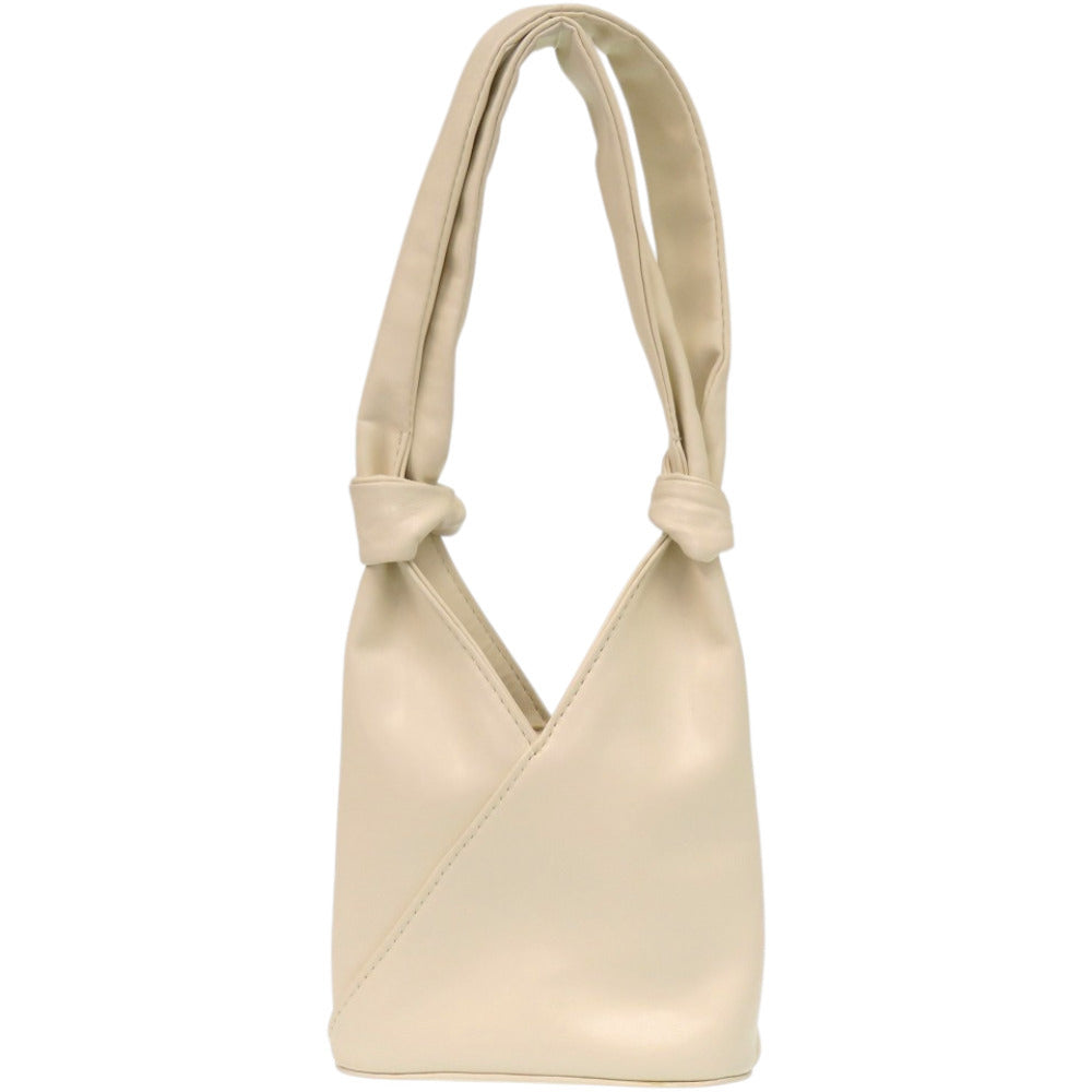 新品同様 メゾン マルジェラ MM6 エムエムシックス RN 154909 合成皮革 ポリエステル アイボリー 白 ハンドバッグ 0940【中古】Maison Margiela