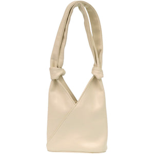 新品同様 メゾン マルジェラ MM6 エムエムシックス RN 154909 合成皮革 ポリエステル アイボリー 白 ハンドバッグ 0940【中古】Maison Margiela