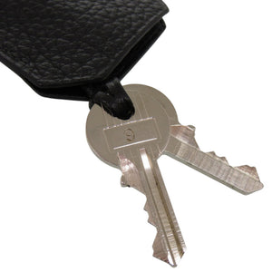 新品同様 エルメス オータクロア用 クロシェット カデナ レザー ブラック 黒 カデナ 0962【中古】HERMES