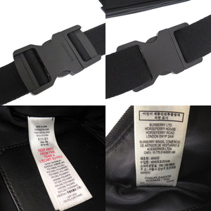 美品 バーバリー 8025668 ナイロン ブラック ウエストバッグ ボディバッグ 黒 1006【中古】BURBERRY