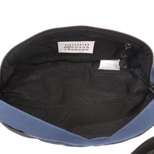 美品 メゾン マルジェラ S55WB0072 PR253 ボディバッグ ナイロン ブルー 青 ウエストポーチ 1009【中古】Maison Margiela