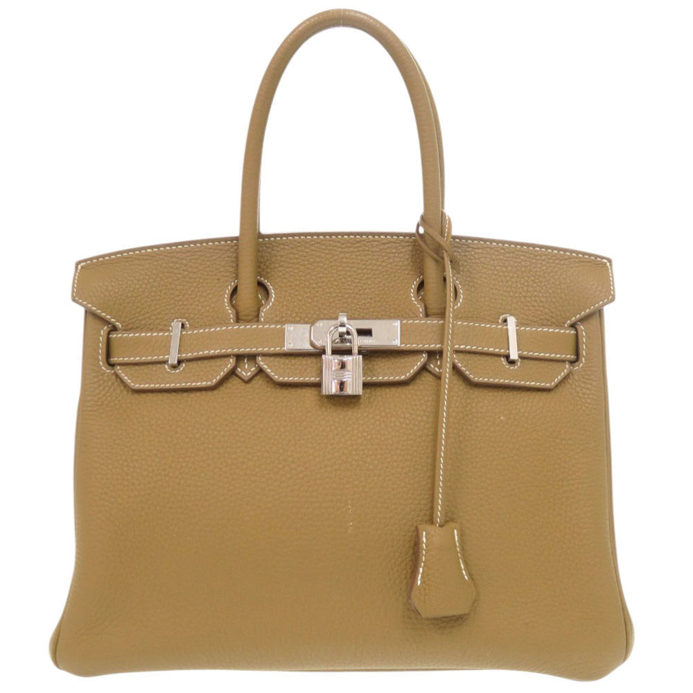 美品 エルメス バーキン30 トゴ クラフト シルバー金具 ハンドバッグ 1018【中古】HERMES
