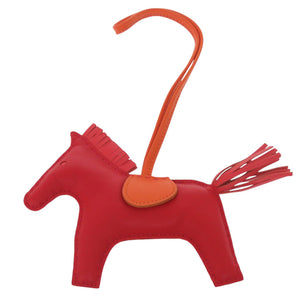 エルメス ロデオMM アニョーミロ ルージュインディアン ローズジャイプール フー バッグチャーム 1028【中古】HERMES