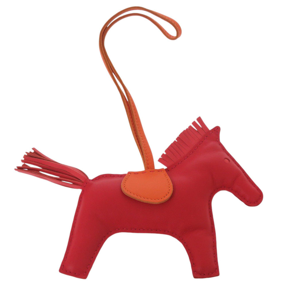 エルメス ロデオMM アニョーミロ ルージュインディアン ローズジャイプール フー バッグチャーム 1028【中古】HERMES