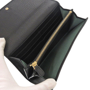 美品 ブルガリ モネーテ MONETE 35963 レザー ブラック 長財布 黒 1036【中古】BVLGARI