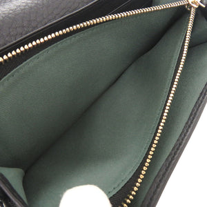 美品 ブルガリ モネーテ MONETE 35963 レザー ブラック 長財布 黒 1036【中古】BVLGARI