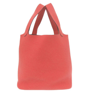 美品 エルメス ピコタンロックMM トリヨンクレマンス ルージュピヴォワンヌ ゴールド金具 Z刻印(2021年製) ハンドバッグ 1041【中古】HERMES