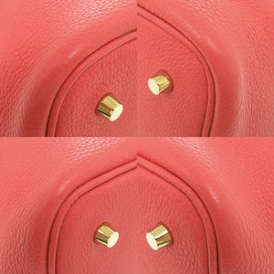 美品 エルメス ピコタンロックMM トリヨンクレマンス ルージュピヴォワンヌ ゴールド金具 Z刻印(2021年製) ハンドバッグ 1041【中古】HERMES