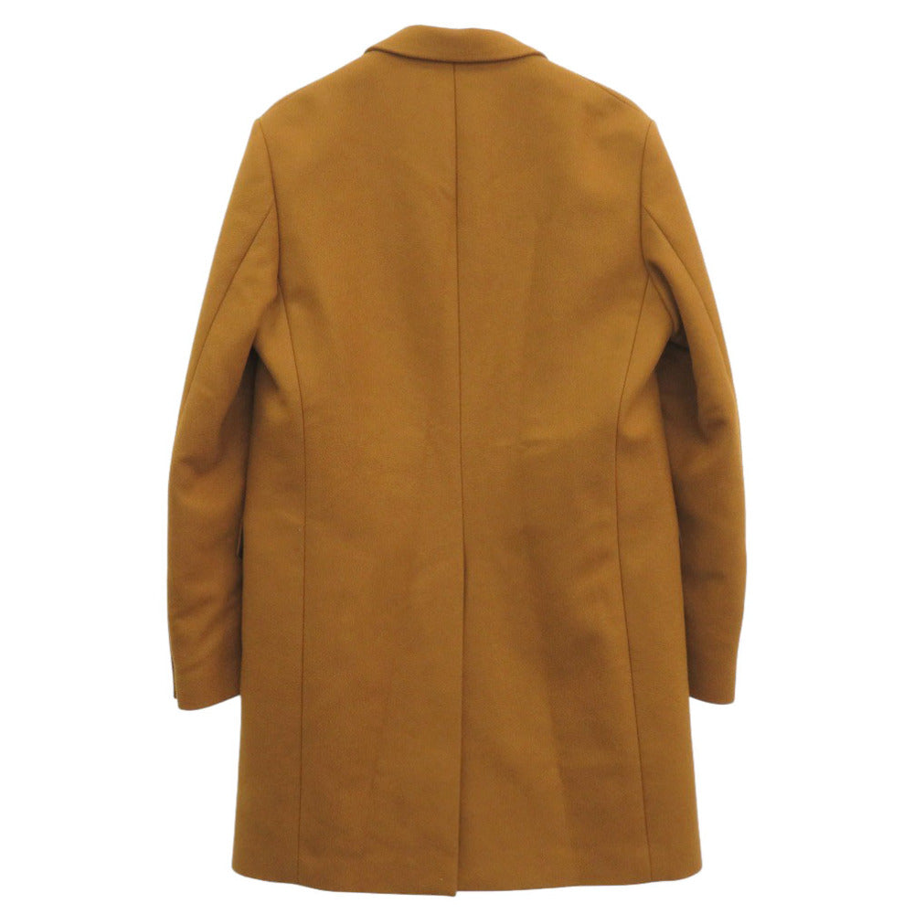 新品同様 ヴェルサーチ ウール ブラウン チェスターコート アウター 茶 1051【中古】VERSACE