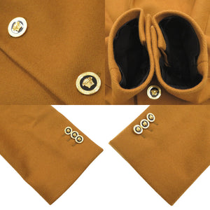 新品同様 ヴェルサーチ ウール ブラウン チェスターコート アウター 茶 1051【中古】VERSACE