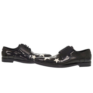 新品同様 ドルチェアンドガッバーナ レースアップシューズ スター 星 パテントレザー ブラック 黒 エナメル 1055【中古】DOLCE&GABBANA