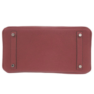 新品同様 エルメス バーキン30 トゴ ルージュグレナ シルバー金具 A刻印(2017年製) ハンドバッグ 1062【中古】HERMES