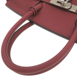 新品同様 エルメス バーキン30 トゴ ルージュグレナ シルバー金具 A刻印(2017年製) ハンドバッグ 1062【中古】HERMES