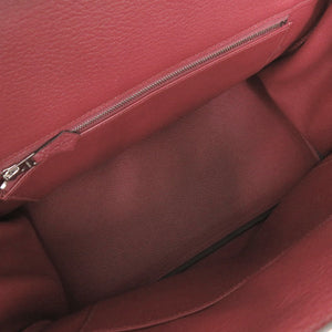 新品同様 エルメス バーキン30 トゴ ルージュグレナ シルバー金具 A刻印(2017年製) ハンドバッグ 1062【中古】HERMES