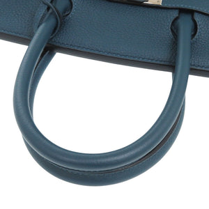 美品 エルメス バーキン30 トゴ コバルト シルバー金具 T刻印 ハンドバッグ 青 1096【中古】HERMES