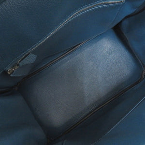 美品 エルメス バーキン30 トゴ コバルト シルバー金具 T刻印 ハンドバッグ 青 1096【中古】HERMES