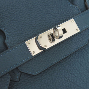 美品 エルメス バーキン30 トゴ コバルト シルバー金具 T刻印 ハンドバッグ 青 1096【中古】HERMES