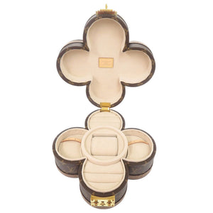 未使用 ルイ ヴィトン ブルーミング ボックス M11117 IC モノグラムキャンバス レザー ブラウン ジュエリーボックス LV 1173【中古】LOUIS VUITTON