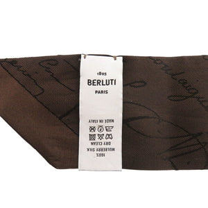 ベルルッティ シルク ブラウン スカーフ 1178【中古】BERLUTI