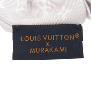 未使用 ルイ ヴィトン × 村上隆 セットシュシュ モノグラムチェリー M96069 シルク ホワイト/ブラウン 白 茶 LV 1181【中古】LOUIS VUITTON