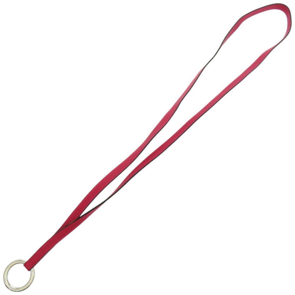 美品 エルメス ネックストラップ レザー フランボワーズ Y刻印 ストラップ 1185【中古】HERMES